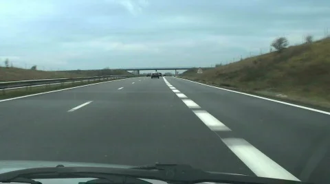 Speed on the highway Stock Footage 352088