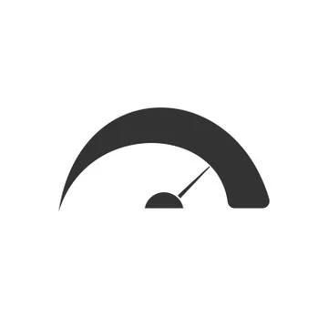Speed icon flat 库存插图