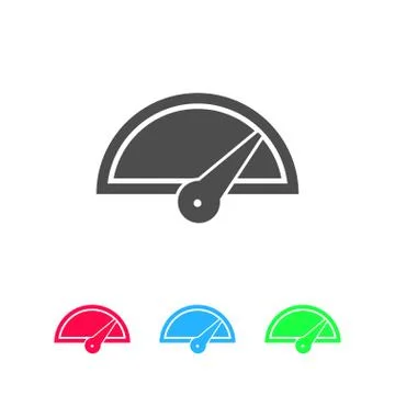 Speed icon flat Stock Illustration