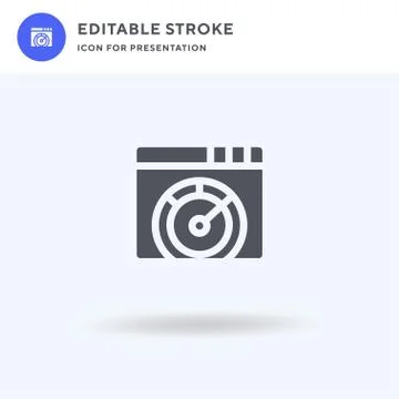 Speed icon vector, filled flat sign, solid pictogram isolated on white, logo イラスト素材