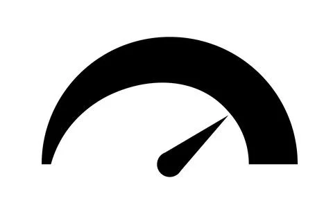 Speed indicator sign. Speedometer and dashboard. Measurement and control 스톡 일러스트