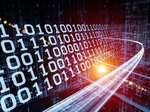 Speed of Information Stream 스톡 일러스트