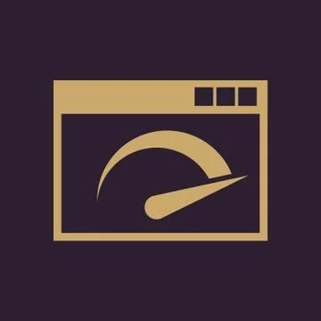 Speed internet test icon. vector design. Speed test symbol. web. graphic. JPG 스톡 일러스트