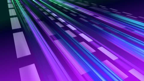 Speed Light Data Network Stream Technology abstract 3D illustration backgrou Illustrazione stock