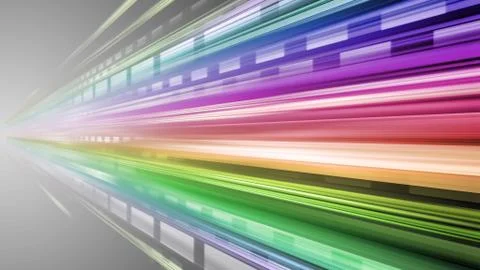 Speed Light Data Network Stream Technology abstract 3D illustration backgrou Stock Illustration