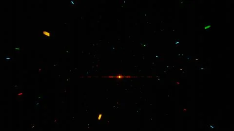 Speed of Light in Space: Abstract Light Streaks on a Dark Background Stock-Illustration