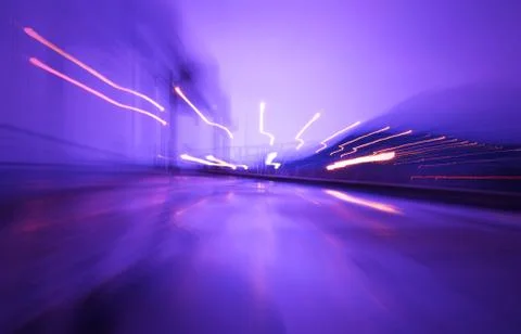 Speed lights Stock Photos
