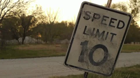 Speed Limit 10 Video stock 12605126