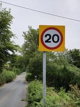 Speed limit 20mph Stock Photos