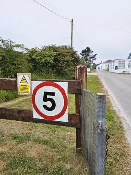 Speed limit 5mph 写真素材