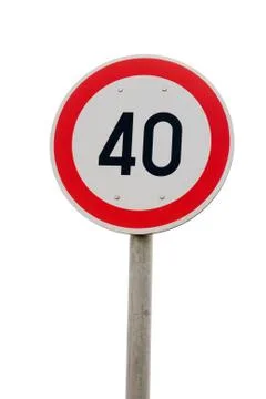 Speed limit Stock Photos