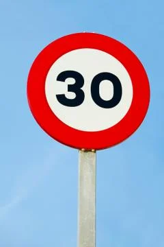 Speed limit Stock Photos