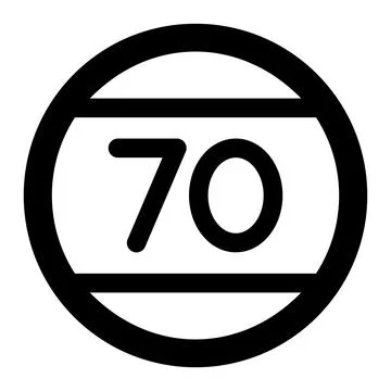 Speed limit Vector Icon Design Illustration Stock Illustration