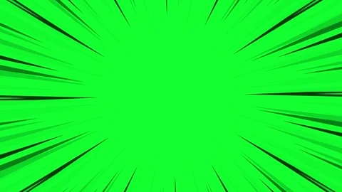 Speed line background animation in comic speed lines green screen Stock Footage 332143279