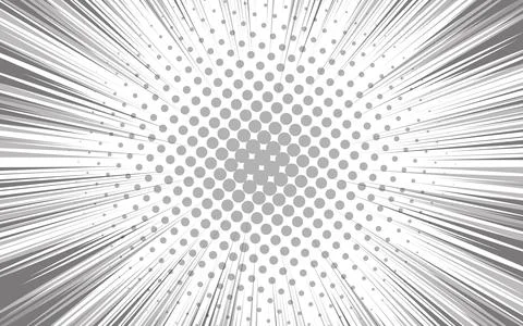 Speed ??line effects for comic books and manga. Radial cartoon explosions a.. Stock Illustration
