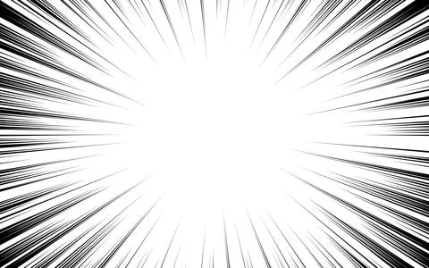 Speed ??line effects for comic books and manga. Radial cartoon explosions a.. Stock Illustration