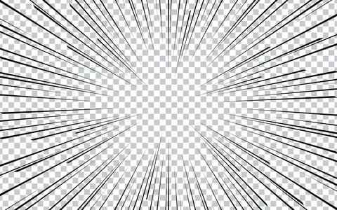 Speed ??line fast motion background. Pop art pattern and zoom effect Stockillustratie