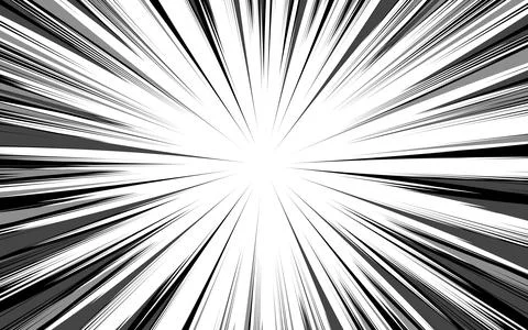Speed line fast motion background. Comic illustration with lines. Pop art p.. Illustrazione stock