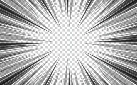 Speed line manga frame, Comic book action line, Cartoon background, Vector .. Stock Illustration