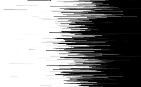 Speed line texture mixing in black and white space background Stock Illustration