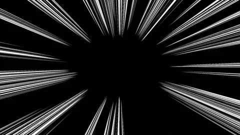 Speed line warp effect loop animation background Stock Footage 148640829