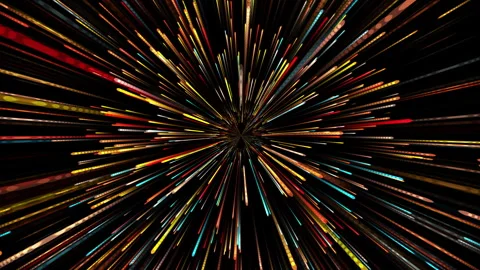 Speed Line Zoom Colorful Rays Video Animated Background Stock Footage 343595093