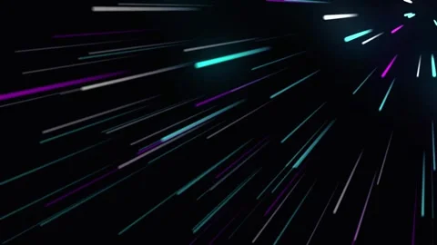Speed Lines Abstract Background in Neon Teal, Purple, White Stock Footage 327389124