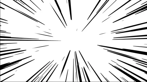 Speed lines action element in comic style Stock Footage 321752198