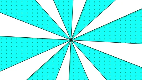 Speed lines animation with dynamic radial motion. Comic-style zoom burst effect. Video stock 321061607