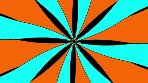 Speed lines animation with dynamic radial motion. Comic-style zoom burst effect. Video stock 321061663