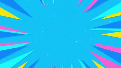 Speed lines animation with dynamic radial motion. Comic-style zoom burst effect. Stock Footage 321073391