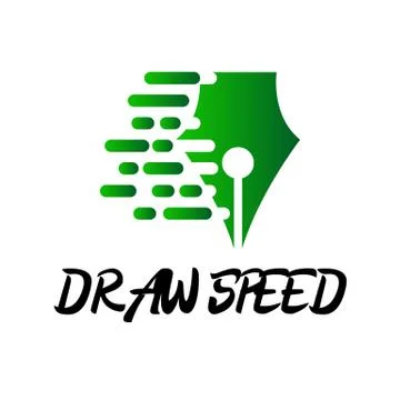 Speed Lines in arrow Form . Vector Illustration .Technology Logo . Design ele Ilustración de archivo