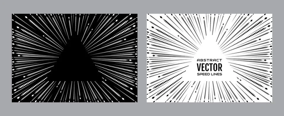 Speed lines background. Effect motion lines for comic book and manga Stock Illustration