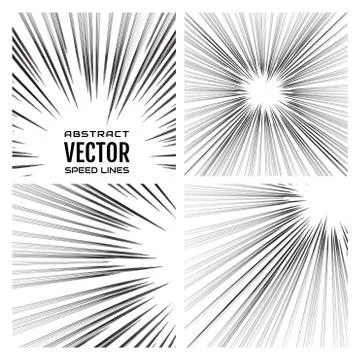 Speed lines background. Effect motion lines for comic book and manga Stock-Illustration