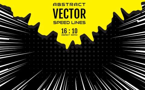 Speed lines background with space for text. Effect motion lines Stock Illustration