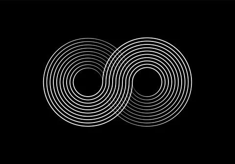 Speed lines in circle form. Radial speed Lines in Circle Form. Black thick Stock Illustration