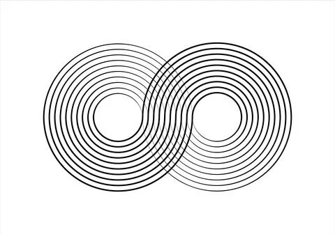 Speed lines in circle form. Radial speed Lines in Circle Form. White thick Stock Illustration