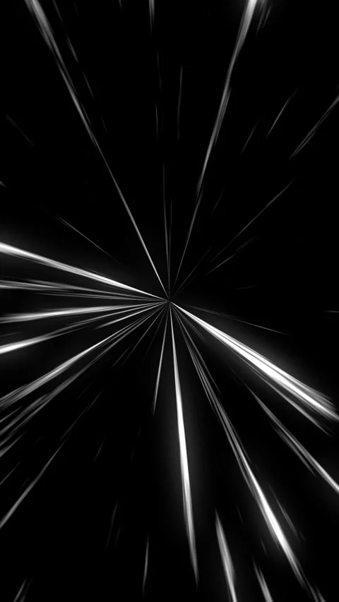 Speed lines comic animation black background Video stock 310494450