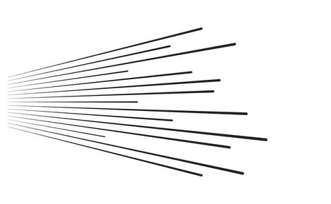 Speed lines coming from left to right background Stock Illustration