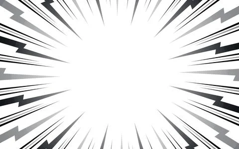 Speed lines as manga comic effect on white background. Cartoon anime action.. 스톡 일러스트