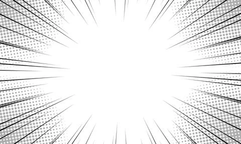 Speed ??lines as manga comic effect on background. Cartoon anime action bac.. Stock Illustration