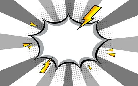 Speed lines as a manga comic effect on a white background. Cartoon anime ac.. Stock Illustration