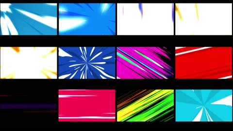 Speed Lines Motion Graphics Pack Stock Footage 132825721