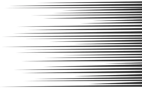 Speed lines set Stock Illustration