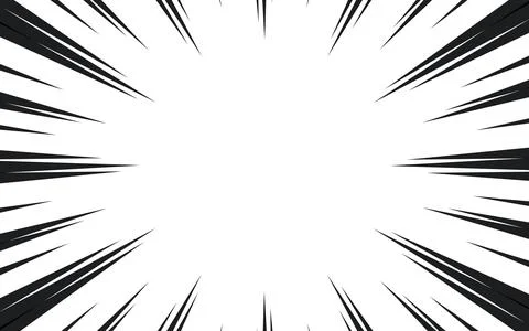 Speed lines on white background. Anime comic speed lines movement effect. Stock Illustration