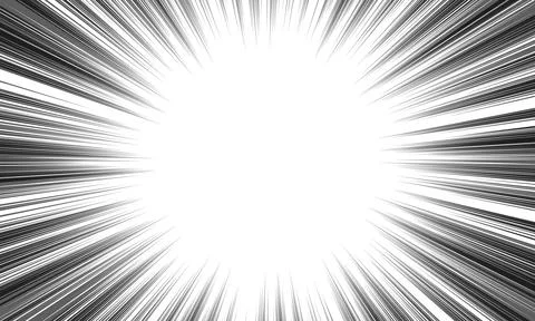 Speed ??lines on white background. Anime comic speed lines motion effect. V.. Stock Illustration