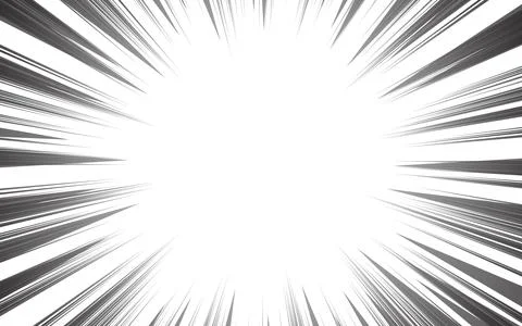 Speed ??lines on white background. Anime comic speed lines motion effect. V.. Stock Illustration