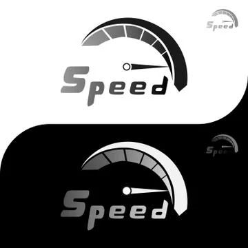 SPEED LOGO 5 Stock Illustration