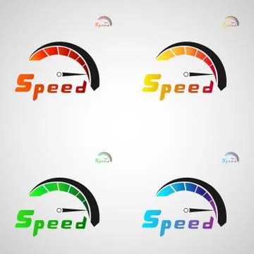 SPEED LOGO 6 Stock Illustration