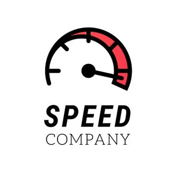 Speed logo. Internet or car abstract symbol of speed logo design. Vector icon Stock Illustration
